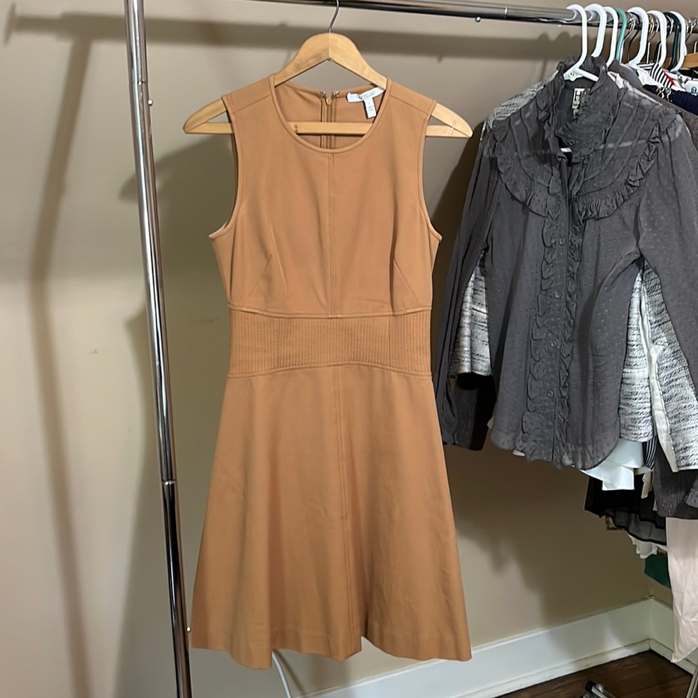 Derek Lam tan skater dress
